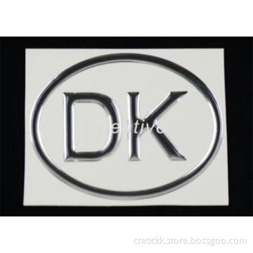 Full Color Printed 3D Domed Labels , 3d Letter Labels Stick